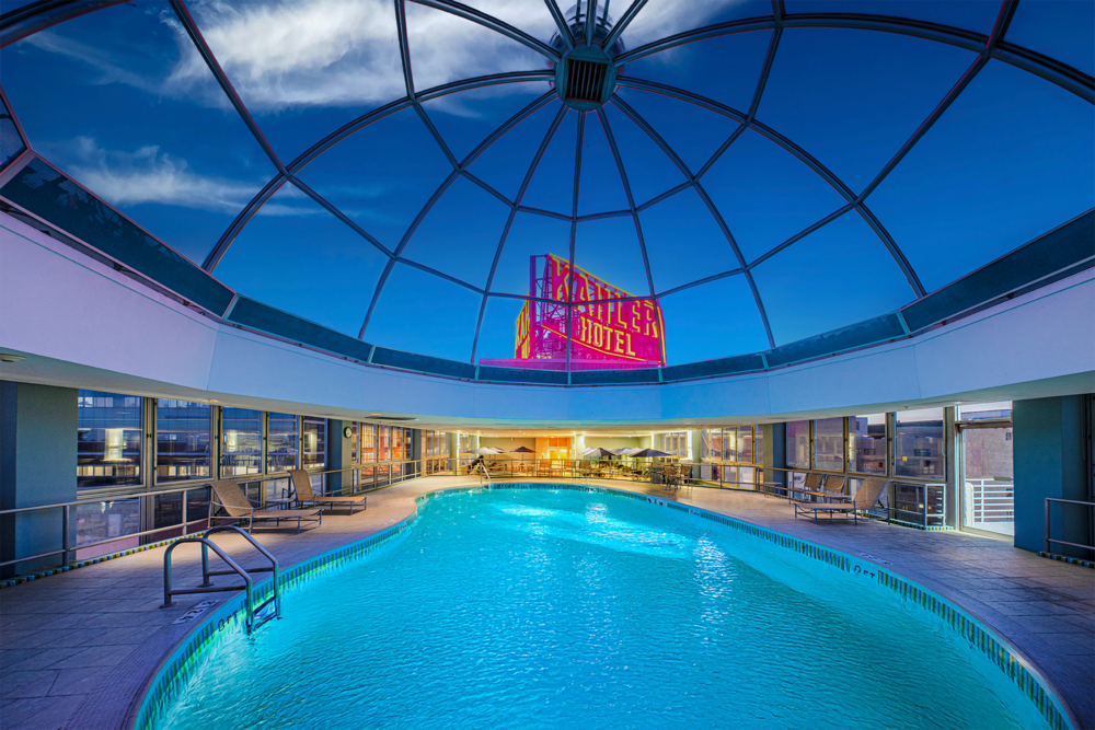 Roof Top Domed Indoor Pool